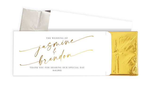 Golden Script Fathers Day Personalised Chocolate Bar In A Box