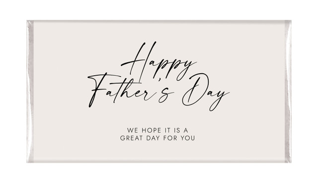 Natural Fathers Day Custom Chocolate Bars