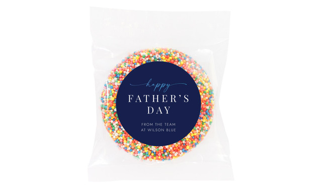 Navy Blue Fathers Day Custom Giant Chocolate Freckle