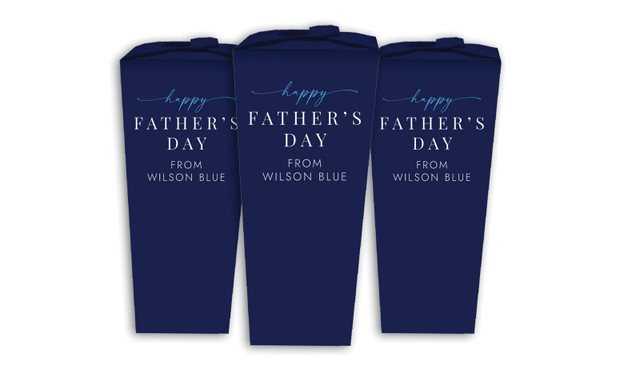 Navy Blue Fathers Day Personalised Chocaboxes