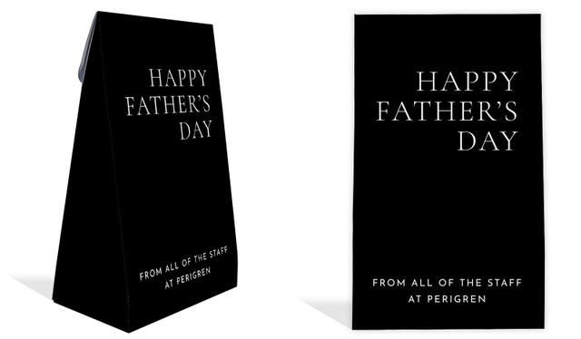 Black Fathers Day Personalised Gusset Favour Bag
