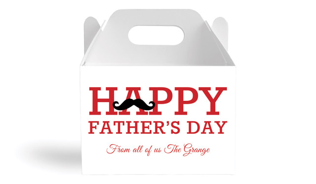 Moustache Fathers Day Personalised Gable Favour Box