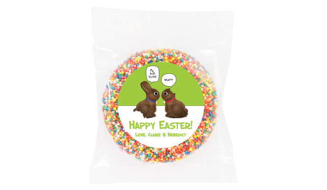 Chocolate Bunnies Personalised Easter Giant Chocolate Freckles