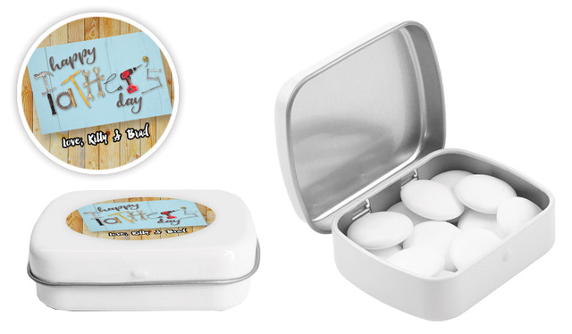 Dad's Tool Box Fathers Day Personalised Mint Tins