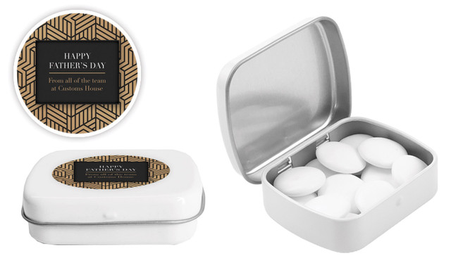 Deco Fathers Day Personalised Mint Tins