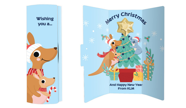 Aussie Animals Christmas Chocolate Greeting Card