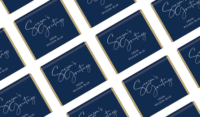 Navy Blue Christmas Mini Chocolates