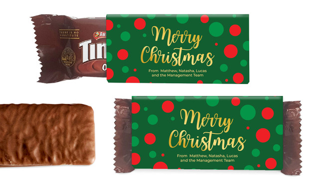 Xmas Dots Christmas Individual TimTam TM (Box Of 150)