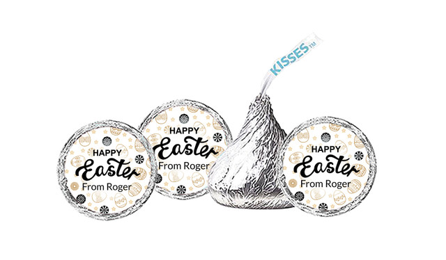 Sophisticated Eggs Easter Personalised Hershey's Kisses