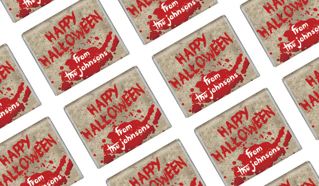 Blood Splatter Halloween Mini Chocolates