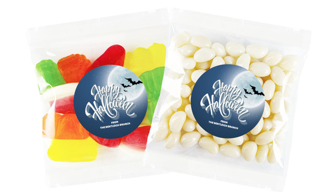Blue Moon Halloween Personalised Lolly Bag
