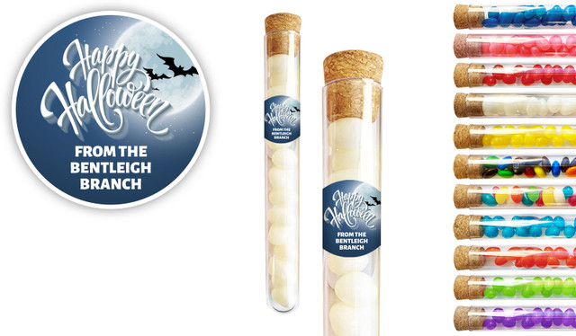Blue Moon Halloween Personalised Test Tubes