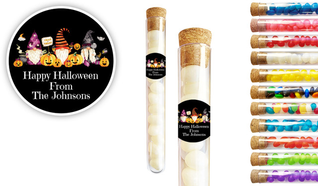 WIzard Gnomes Halloween Personalised Test Tubes