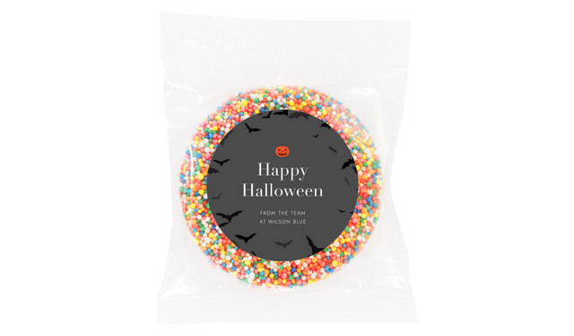 Pumpkin Head Personalised Halloween Chocolate Freckle