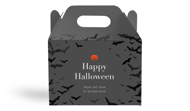 Pumpkin Head Halloween Personalised Gable Favour Box
