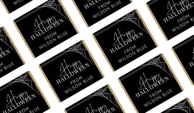 Elegant Web Halloween Mini Chocolates