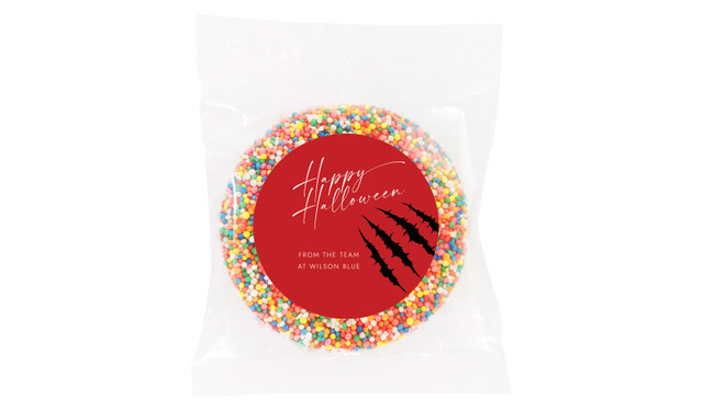 Slash Personalised Halloween Chocolate Freckle