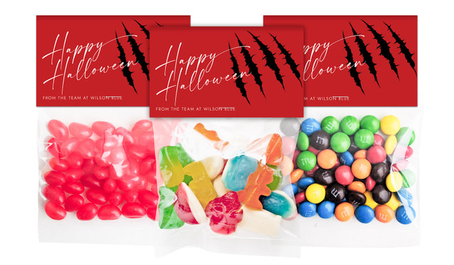 Slash Halloween Personalised Lolly Bag With Topper