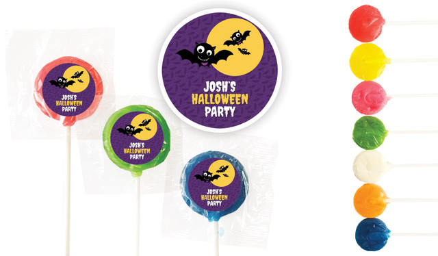 Bat Halloween Custom 3cm Mini Lollipops