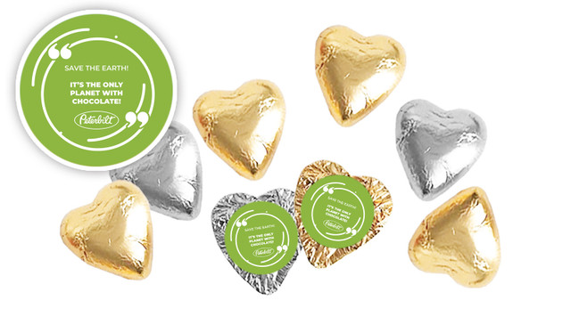Save The Earth Meme Personalised Foil Chocolate Hearts