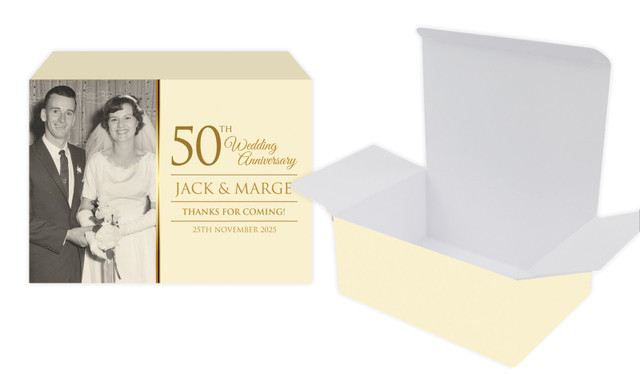 Add A Photo Anniversary Personalised Tuck Gift Box
