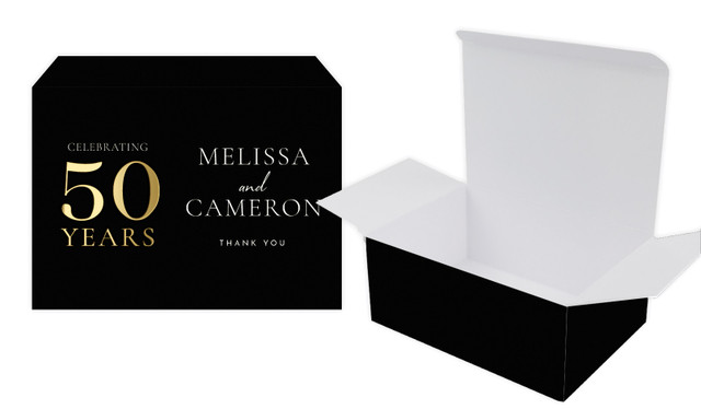 Big Fifty Anniversary Personalised Tuck Gift Box