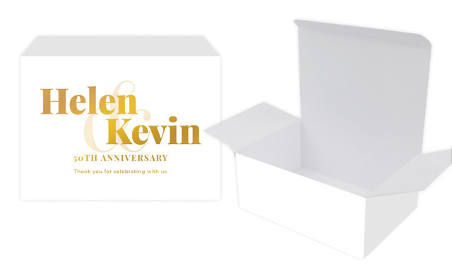 Bold Names Anniversary Personalised Tuck Gift Box