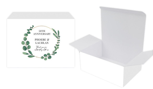Eucalypt Anniversary Personalised Tuck Gift Box