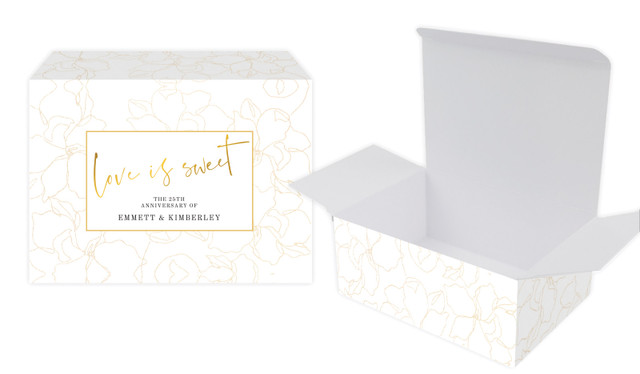 Love Is Sweet Anniversary Personalised Tuck Gift Box