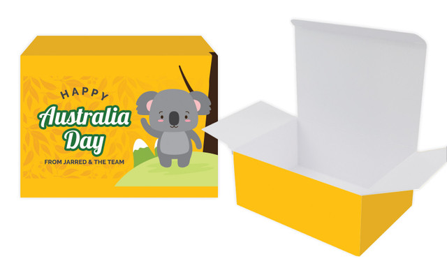 Cute Koala Australia Day Personalised Tuck Gift Box