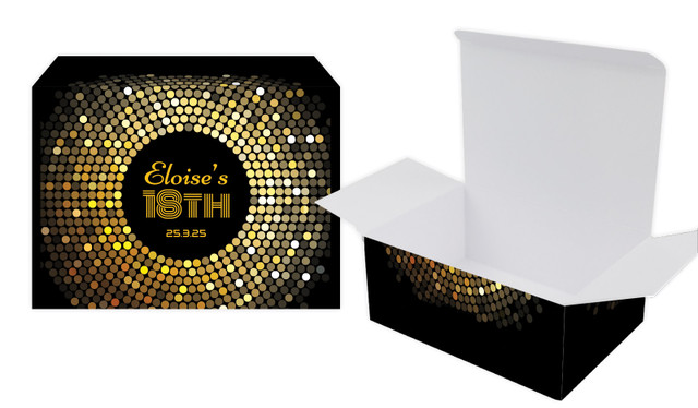 Disco Gold Personalised Tuck Gift Box