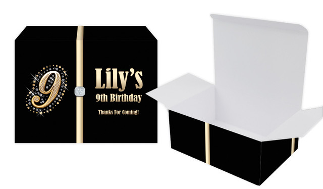 Golden Number Personalised Tuck Gift Box