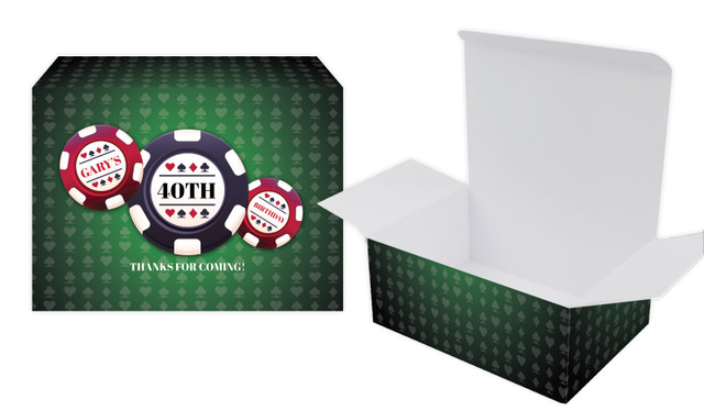 Poker Night Personalised Tuck Gift Box