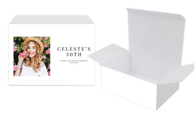 Simple Photo Personalised Tuck Gift Box