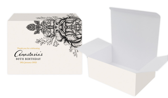 Vintage Roses Personalised Tuck Gift Box