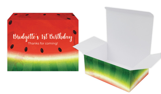 Watermelon Party Kids Party Personalised Tuck Gift Box
