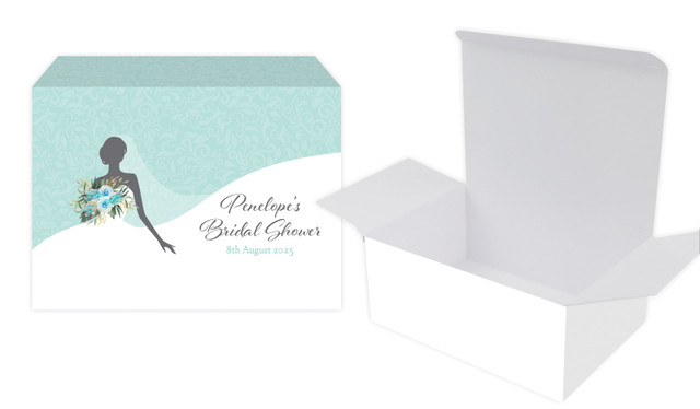 Bridal Dress Bridal Shower Personalised Tuck Gift Box