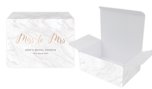 Miss to Mrs Bridal Shower Personalised Tuck Gift Box