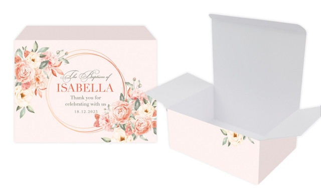 Classic Christening Personalised Tuck Gift Box
