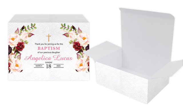 Pink Masala Christening Personalised Tuck Gift Box