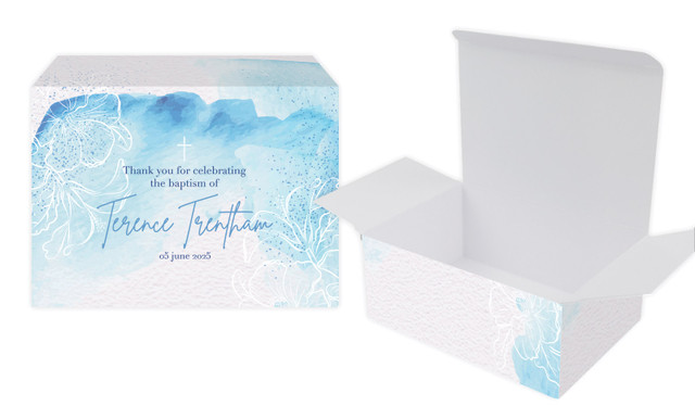 River Run Christening Personalised Tuck Gift Box