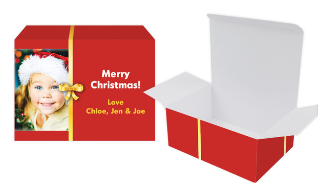 Add A Photo Christmas Personalised Tuck Gift Box