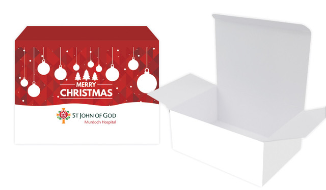 Corporate Christmas Christmas Personalised Tuck Gift Box