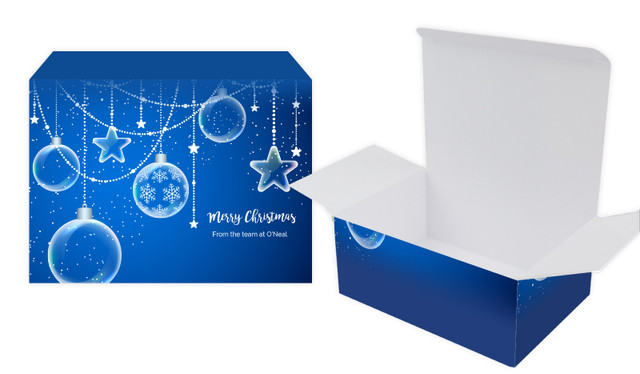 Crystal Baubles Christmas Personalised Tuck Gift Box
