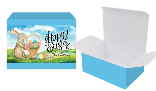 Bunny And Basket Personalised Tuck Gift Box