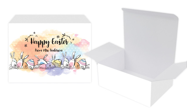 Rainbow Bunnies Personalised Tuck Gift Box