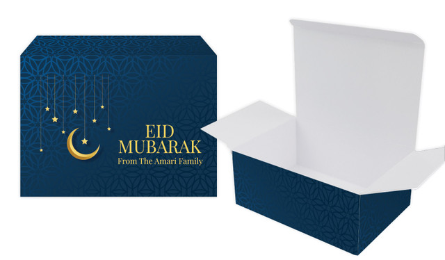 Moon on Navy Personalised Tuck Gift Box