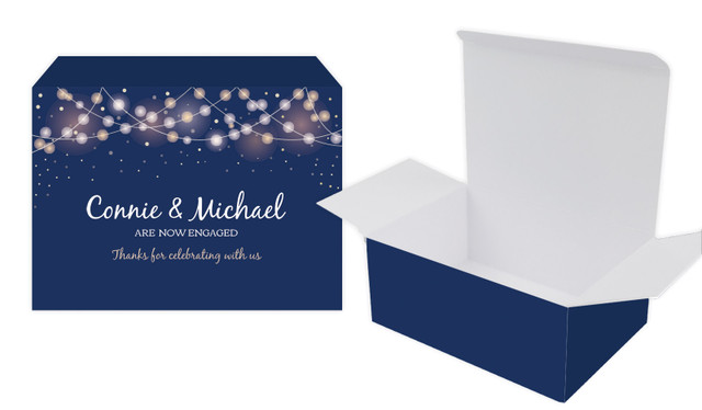 Night Lights Engagement Personalised Tuck Gift Box