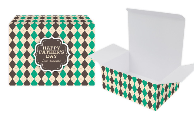 Argyle Fathers Day Personalised Tuck Gift Box