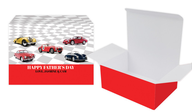 Cars Of Yesteryear Fathers Day Personalised Tuck Gift Box